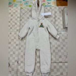 GAP Cream Teddy Bear Footed One Piece